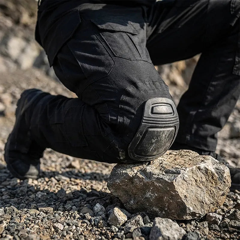 🔥 50% RABATT – Robuste Herren Cargo Hose mit integrierten Kniepolstern